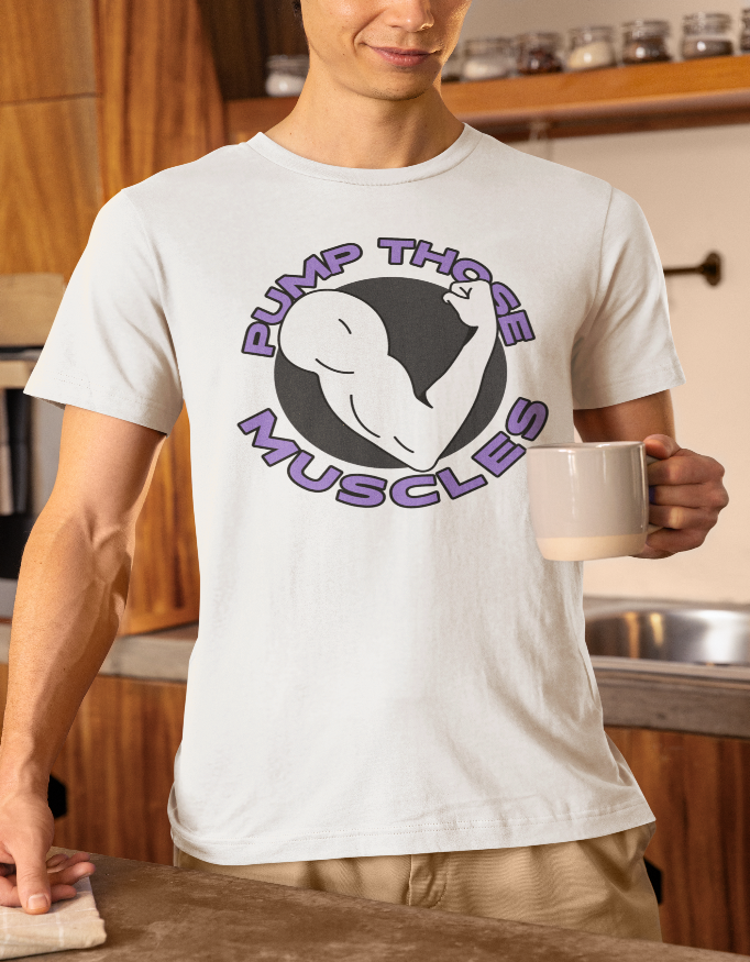 💪 Male Standard Crew T-Shirt – Pump Those Muscles