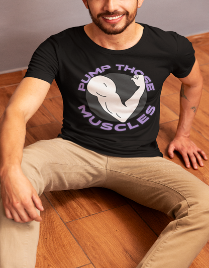 💪 Male Standard Crew T-Shirt – Pump Those Muscles