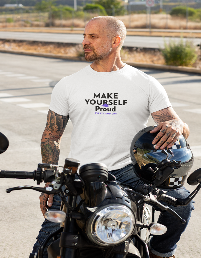 🏍️ Male Standard Crew T-Shirt – Make Yourself Proud