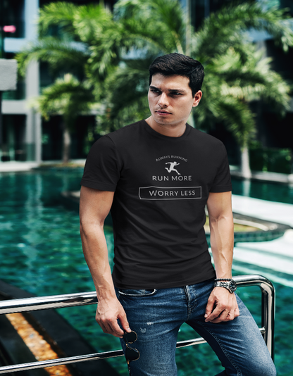 🏃‍♂️ Men Standard Crew T-Shirt – Run More, Worry Less