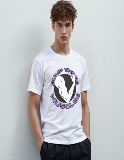 💪 Male Standard Crew T-Shirt – Pump Those Muscles